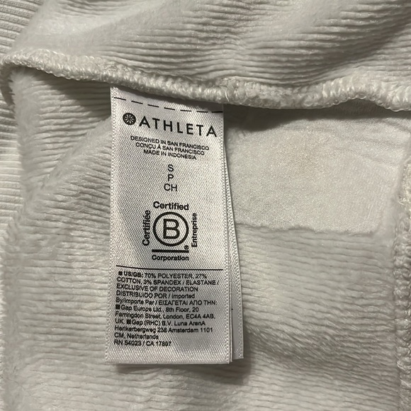 NWOT Athleta | Cozy Karma Hoodie Sweatshirt | Fog Gray Heather | Size S - Picture 8 of 12